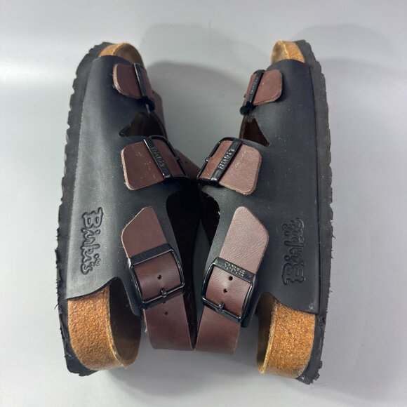 Birki\'s by Birkenstock Milano Soft Footbed Sandals, Brown/Black, Size 41 main image 12